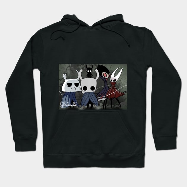 Hollow Knight, Hornet, Grimm, Zote (Fan Art) Hoodie by GMICHAELSF